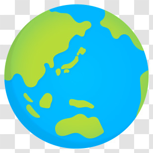 Earth - Colorful Earth Globe Illustration Transparent PNG