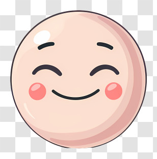 Emotes - Cute Smiling Face Emoji Transparent PNG