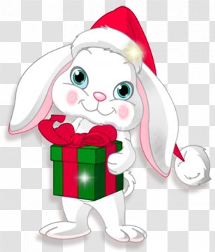Christmas Gift Santa Claus Rabbit Clip Art - Tree Transparent PNG