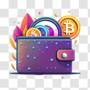 Bitcoin Wallet - Digital Crypto Wallet With Various Coins Transparent PNG