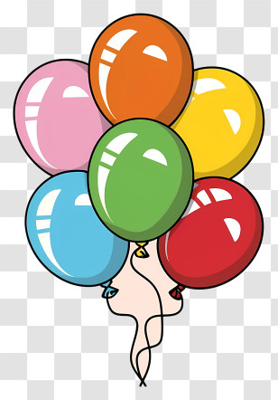 Balloons - Set Of Colorful Party Balloons Illustration Transparent PNG