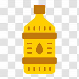 Cooking Oil - Yellow Oil Bottle Illustration Transparent PNG