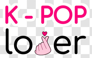 Kpop - K-Pop Lover Graphic Transparent PNG