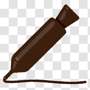 Icon - Brown Marker Pen Transparent PNG