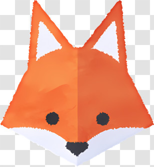 Icon - Fox Origami Craft Transparent PNG