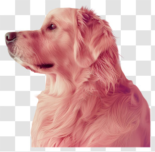 Golden Retriever - Golden Retriever Dog Closeup Transparent PNG