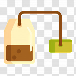Tea Bag - Tea Bag With String Transparent PNG