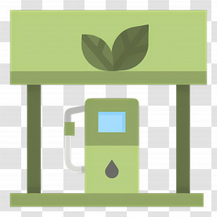 Gas Station - Eco-friendly Gas Station Icon Transparent PNG
