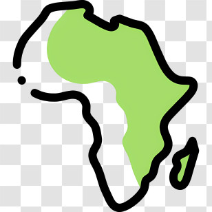 Africa Map - Simplified Map Of Africa Transparent PNG