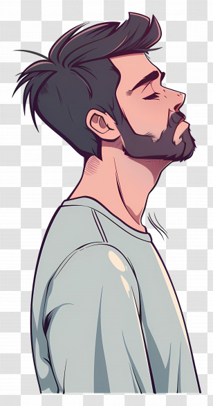 Sad Man - Cartoon Man Illustration Transparent PNG