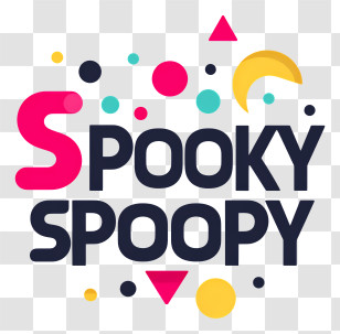 Spooky Spoopy - Spooky Spoopy Colorful Logo Transparent PNG
