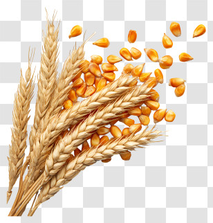 Dried Corn Kernels - Golden Wheat And Kernels Transparent PNG