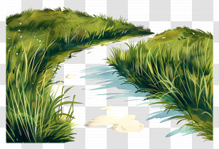 Green Pathway - Green Pathway Illustration Transparent PNG