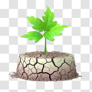 Green Sprout
 - Green Sapling On Dry Soil Transparent PNG