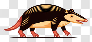 Mole Logo - Cartoon Anteater Illustration Transparent PNG