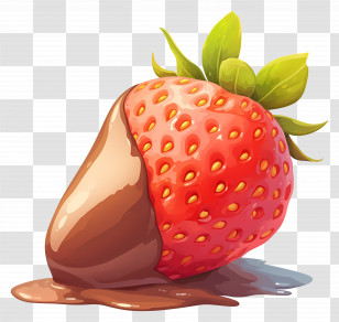 Chocolate Covered Strawberries - Chocolate Covered Strawberry Transparent PNG