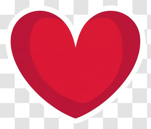 Cartoon - Red Heart Icon Transparent PNG