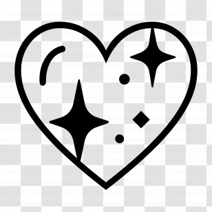 Sparkling Heart Emoji - Sparkling Heart Icon Transparent PNG