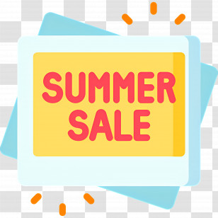 Summer Sale - Summer Sale Promotion Sign Transparent PNG