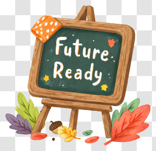 Future Ready - Future Ready Chalkboard Sign Transparent PNG