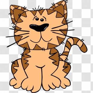 The Fat Cat Sat On Mat Clip Art - Small To Medium Sized Cats - Cartoons Pictures Transparent PNG