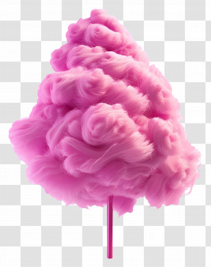 Cotton Candy - Pink Cotton Candy Transparent PNG