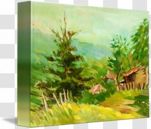Oil Painting Installation Art Canvas Watercolor - Vegetation Transparent PNG