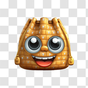 Bag - Smiling Bag With Big Eyes And Mouth Transparent PNG
