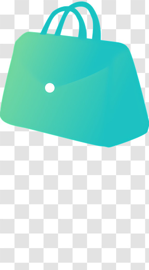 Blue Bag - Colorful Handbag Illustration Transparent PNG