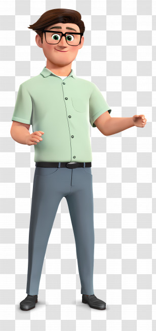 The Boss Baby - Office Man In Animated Cartoon Style Transparent PNG