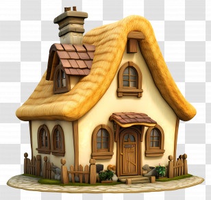 Residential House - Small Cute Doodle House Transparent PNG