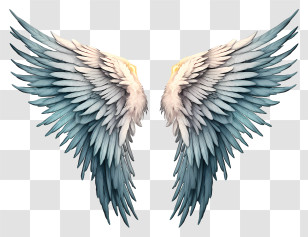 Hand Drawn Elegant Angel Wings - Ethereal Angel Wings Illustration Transparent PNG