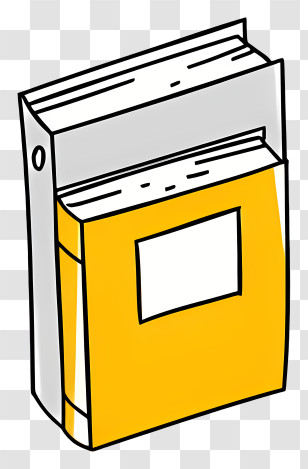 Yellow Folder - Yellow Book With Binder Transparent PNG