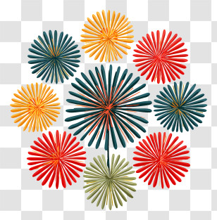 Small Fireworks - Colorful Fireworks Display Transparent PNG