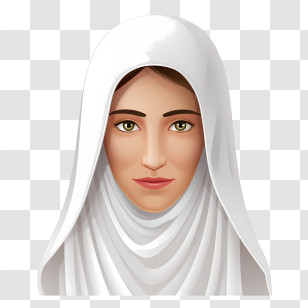Woman With Veil
 - Woman In White Hijab Transparent PNG