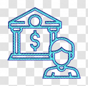 Bank Icon Financial Icon Financial Technology Icon Transparent PNG