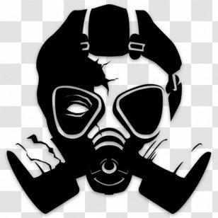 Bumper Sticker Wall Decal Polyvinyl Chloride - Gas Mask Transparent PNG