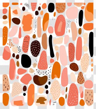 Abstract Backgrounds - Orange Abstract Shapes Pattern Transparent PNG
