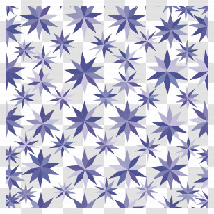 Star Pattern - Blue And White Star Pattern Transparent PNG