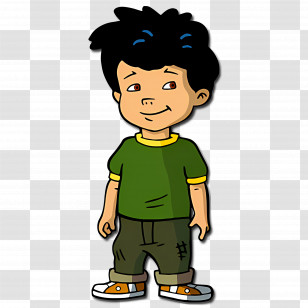 Dragon Tales - Cartoon Boy In Casual Outfit Transparent PNG