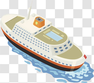 Yacht - Passenger Cruise Ship Illustration Transparent PNG