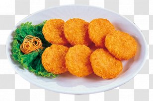 McDonald's Chicken McNuggets Korokke Croquette Spring Roll Prawn Cracker - Side Dish - Shrimp Transparent PNG