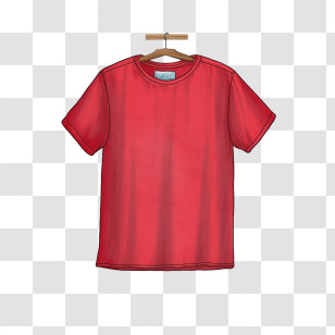 T Shirt
 - Red T-shirt On Hanger Transparent PNG