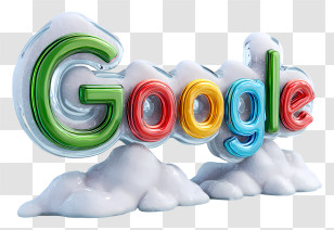 Google Logo - Google Logo With Snow Transparent PNG