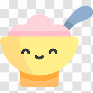 Baby Food - Cartoon Cute Ice Cream Bowl Transparent PNG