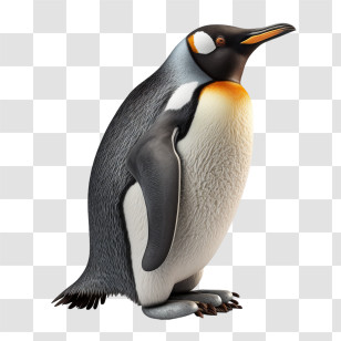 World Penguin Day
 - Standing Antarctic King Penguin Illustration Transparent PNG