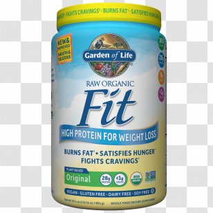 Dietary Supplement Garden Of Life RAW Fit High Protein For Weight Loss High-protein Diet Bodybuilding - Vegan Shakes Transparent PNG