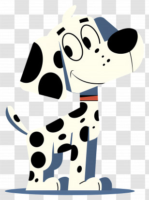 Dalmatian Dog - Cartoon Dalmatian Dog Illustration Transparent PNG
