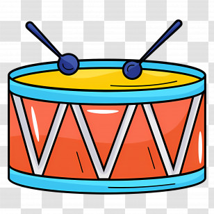 Drum - Cartoon Drum Transparent PNG