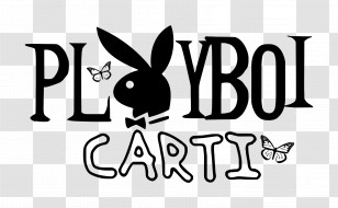 Playboi Carti - Playboi Carti Logo With Butterfly Transparent PNG